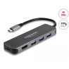 Delock 3 Port USB Hub und 4K HDMI Ausgang mit USB Type-C™ Anschluss und PD 85 Watt