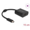 Delock USB Type-C™ Adapter zu HDMI (DP Alt Mode) 8K mit HDR Funktion schwarz