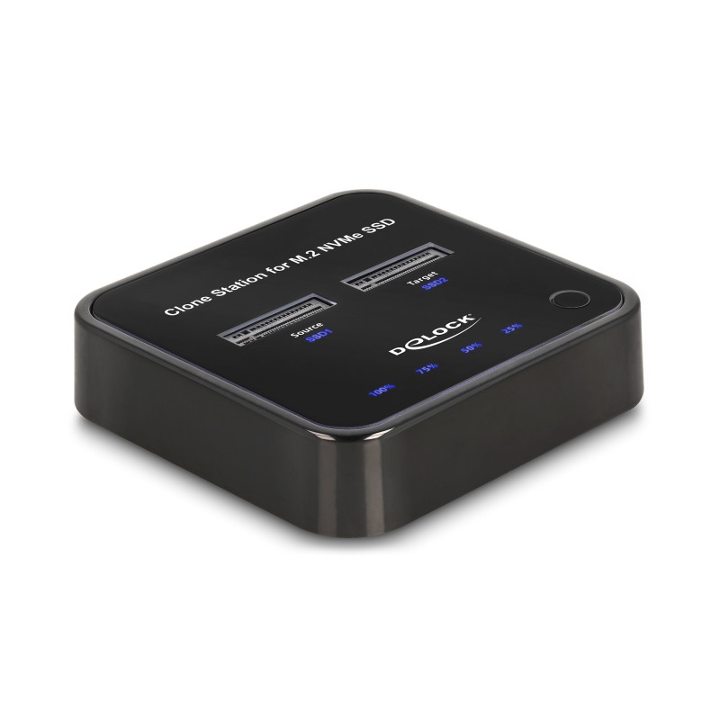 Delock M.2 Dockingstation für 2 x M.2 NVMe PCIe SSD mit Klon Funktion