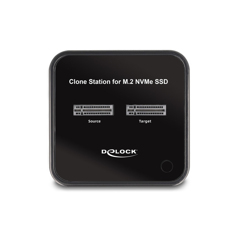 Delock M.2 Dockingstation für 2 x M.2 NVMe PCIe SSD mit Klon Funktion