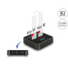 Delock M.2 Dockingstation für 2 x M.2 SATA SSD mit Klon Funktion