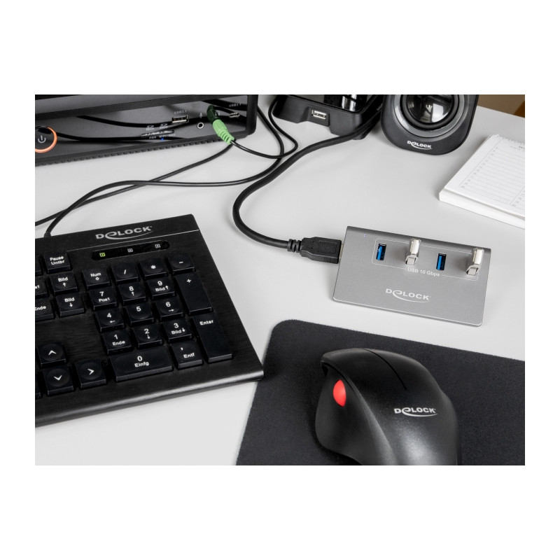 Delock USB 10 Gbps Hub mit 4 USB Typ-A Ports