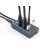Delock USB 10 Gbps Hub mit 4 USB Type-C™ Ports davon 3 x Datenport + 1 x Daten und PD 20 Watt mit Leistungsanzeige