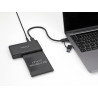 Delock USB Type-C™ Konverter für 1 x M.2 NVMe SSD + 1 x SATA SSD / HDD mit Klon Funktion