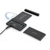 Delock USB Type-C™ Konverter für 1 x M.2 NVMe SSD + 1 x SATA SSD / HDD mit Klon Funktion