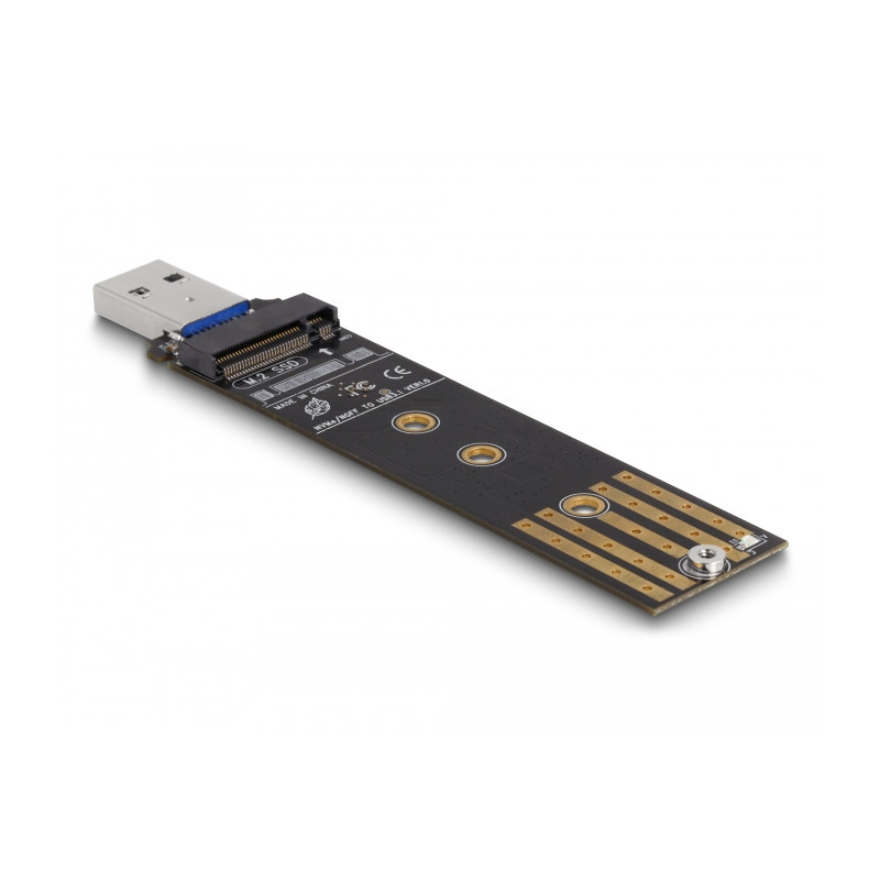Delock Combo Konverter für M.2 NVMe PCIe oder SATA SSD mit USB 10 Gbps
