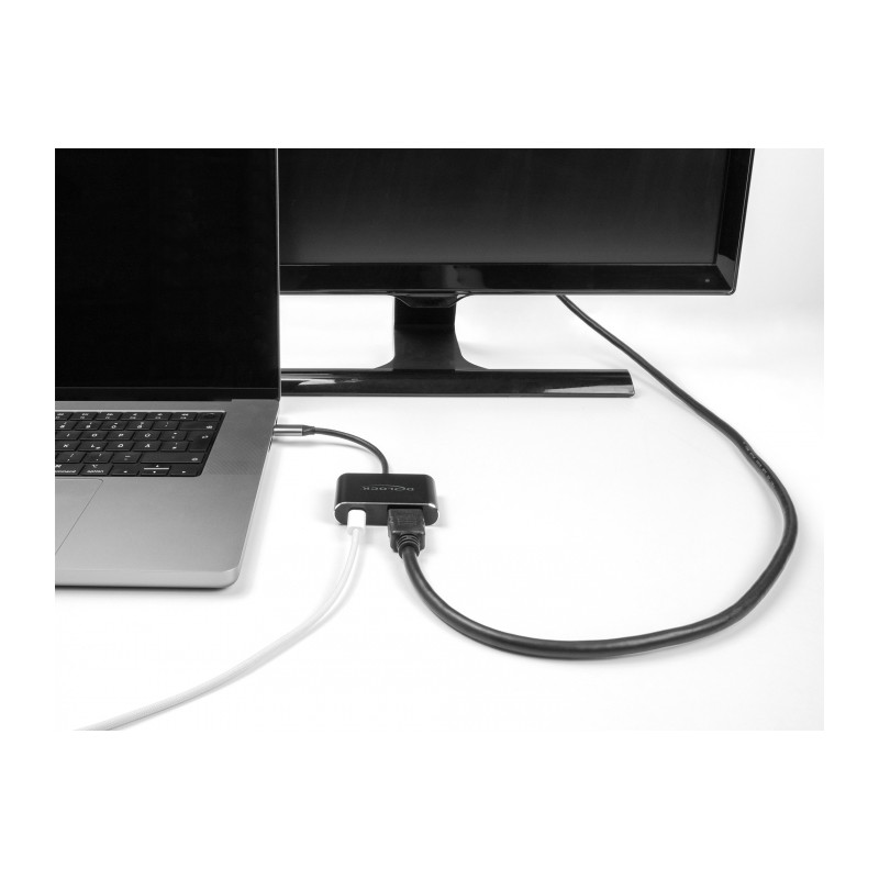 Delock USB Type-C™ Adapter zu HDMI (DP Alt Mode) 8K mit HDR und Power Delivery 100 W