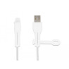 Delock Staubschutz für USB Typ-A Stecker und Apple Lightning™ Stecker Set 2 Stück weiß