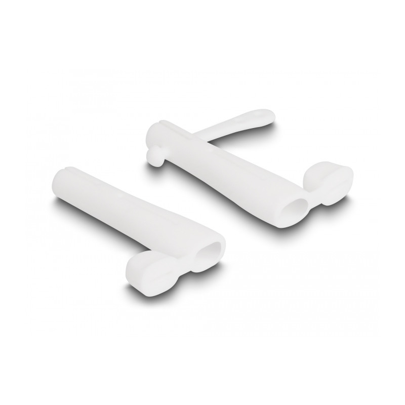 Delock Staubschutz für USB Type-C™ Stecker und Apple Lightning™ Stecker Set 2 Stück weiß
