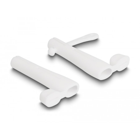 Delock Staubschutz für USB Type-C™ Stecker und Apple Lightning™ Stecker Set 2 Stück weiß