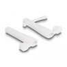 Delock Staubschutz für USB Type-C™ Stecker und Apple Lightning™ Stecker Set 2 Stück weiß