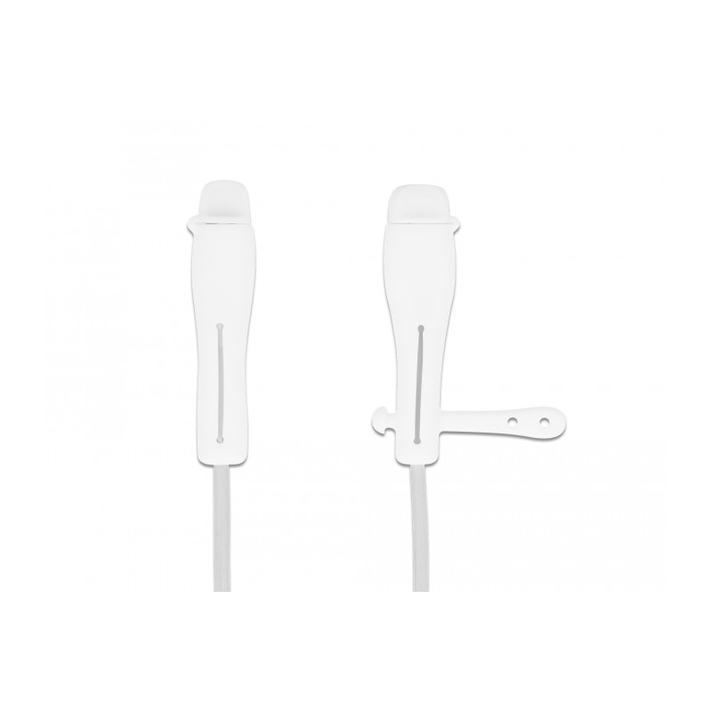 Delock Staubschutz für USB Type-C™ Stecker und Apple Lightning™ Stecker Set 2 Stück weiß