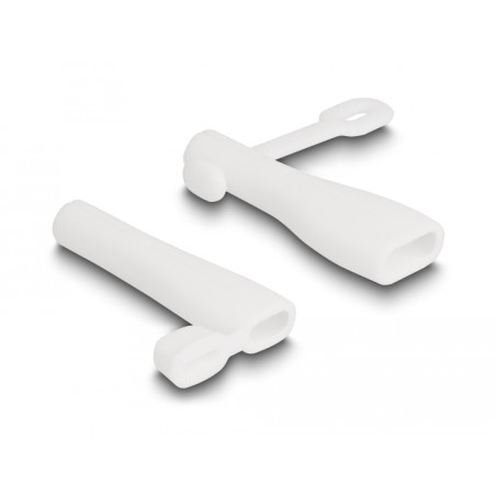 Delock Staubschutz für USB Typ-A Stecker und USB Type-C™ Stecker Set 2 Stück weiß