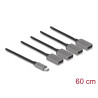 Delock 4 Port USB 2.0 Kabel-Hub mit USB Type-C™ Anschluss 60 cm