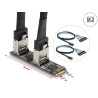 Delock Konverter M.2 2280 Key B+M Stecker zu 8 x SATA