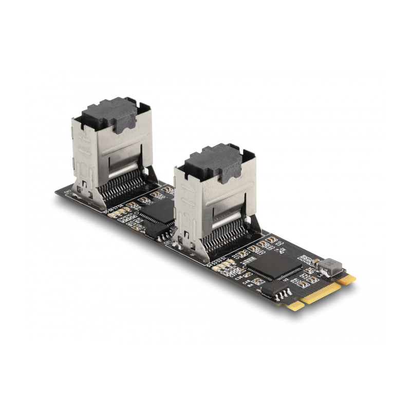 Delock Konverter M.2 2280 Key B+M Stecker zu 8 x SATA