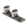 Delock Konverter M.2 2280 Key B+M Stecker zu 8 x SATA