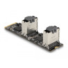 Delock Konverter M.2 2280 Key B+M Stecker zu 8 x SATA