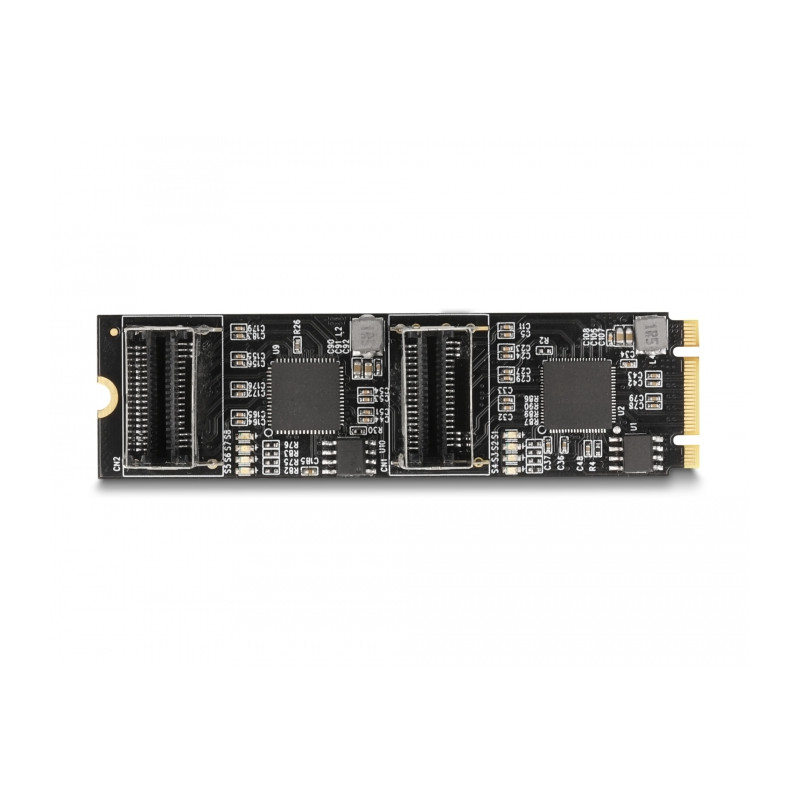 Delock Konverter M.2 2280 Key B+M Stecker zu 8 x SATA