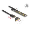 Delock Riser Karte NVMe M.2 Key A+E Stecker zu Key M Slot mit 20 cm Kabel