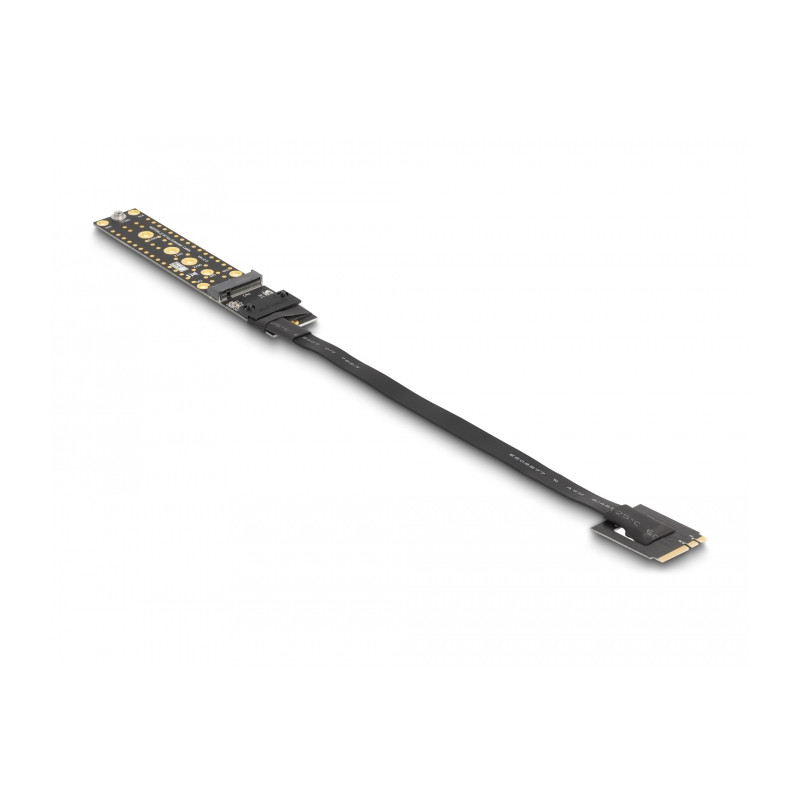 Delock Riser Karte NVMe M.2 Key A+E Stecker zu Key M Slot mit 20 cm Kabel