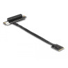 Delock M.2 Key A+E zu PCIe x8 NVMe Adapter gewinkelt mit 20 cm Kabel