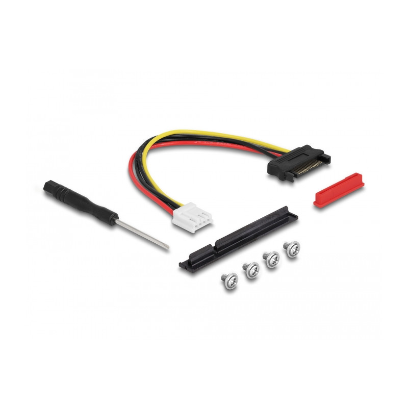 Delock M.2 Key A+E zu PCIe x8 NVMe Adapter gewinkelt mit 20 cm Kabel