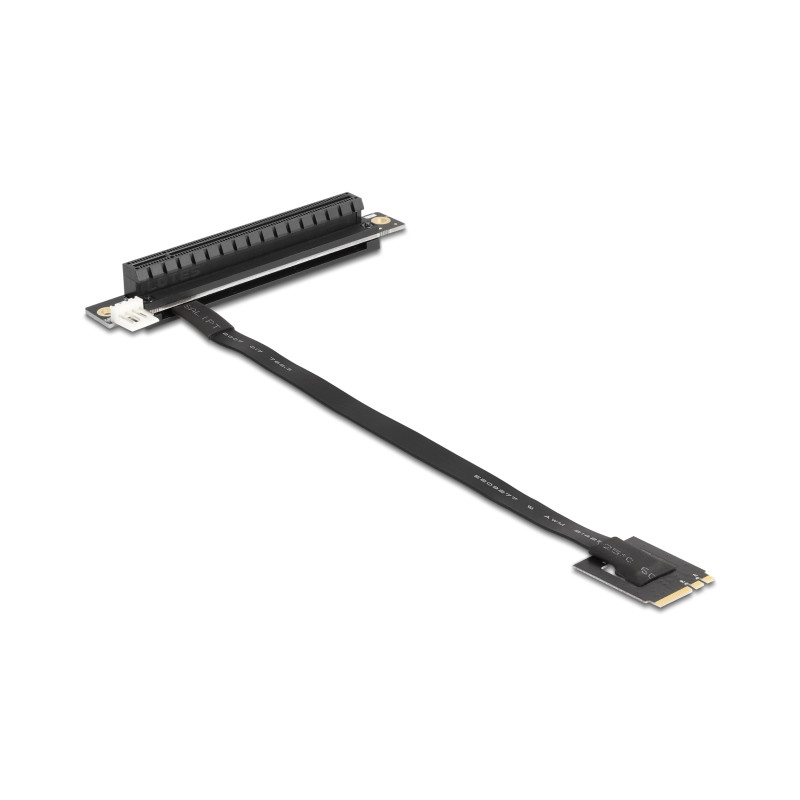 Delock M.2 Key A+E zu PCIe x16 NVMe Adapter gewinkelt mit 20 cm Kabel