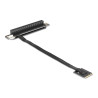 Delock M.2 Key A+E zu PCIe x16 NVMe Adapter gewinkelt mit 20 cm Kabel