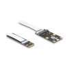 Delock Konverter M.2 Key B+M Stecker zu 1 x Mini PCIe Slot half size / full size mit flexiblem Kabel