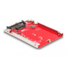 Delock 2.5″ Konverter U.3 SFF-8639 zu M.2 NVMe Key M - 7 mm