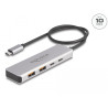 Delock USB 10 Gbps USB Type-C™ Hub mit 2 x USB Typ-A und 2 x USB Type-C™ mit 35 cm Anschlusskabel