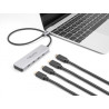 Delock USB 10 Gbps USB Type-C™ Hub mit 4 x USB Type-C™ Buchse mit 35 cm Anschlusskabel