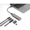 Delock 3 Port USB 10 Gbps Hub inklusive SD und Micro SD Card Reader mit USB Type-C™ Anschluss