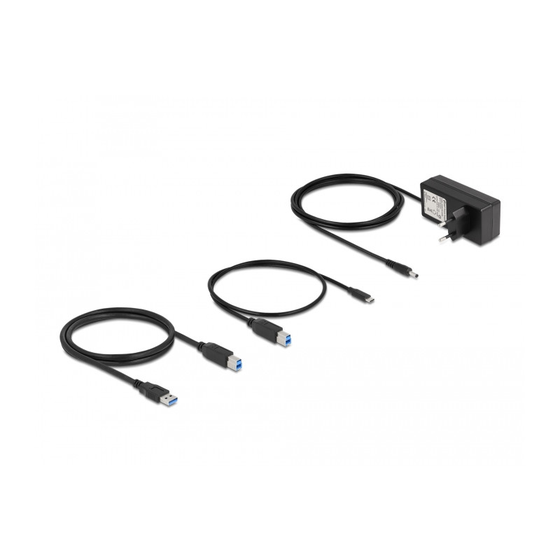 Delock Externer USB 5 Gbps 6 Port Hub mit Schalter und SD / Micro SD Slot