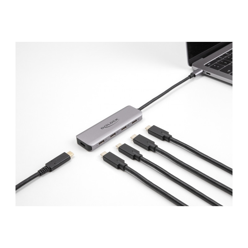 Delock USB 5 Gbps 4 Port USB Type-C™ Hub mit USB Type-C™ Anschluss
