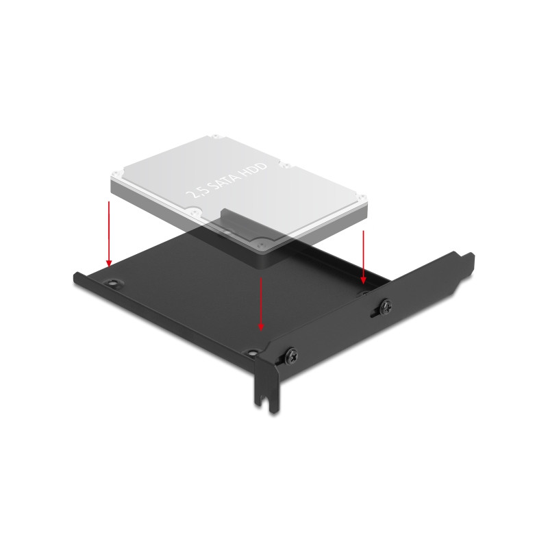 Delock Einbaurahmen für 1 x 2.5″ HDD / SSD in den PC Slot