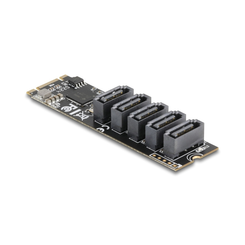 Delock M.2 2280 Key B+M Kontroller zu 5 x SATA