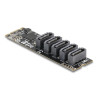 Delock M.2 2280 Key B+M Kontroller zu 5 x SATA