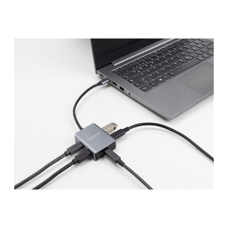 Delock USB 10 Gbps 4 Port USB Type-C™ Hub mit USB Type-C™ Anschluss