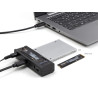 Delock USB Type-C™ Konverter für 1 x M.2 NVMe SSD + 1 x SATA SSD / HDD mit Klon Funktion