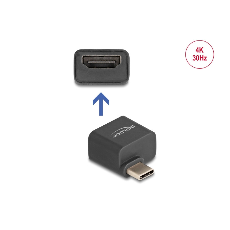 Delock Mini Adapter USB Type-C™ Stecker zu HDMI Buchse (DP Alt Mode) 4K