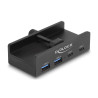 Delock Externer USB 5 Gbps 4 Port Hub 2 x USB Typ-A und 2 x USB Type-C™ mit Feststellschraube