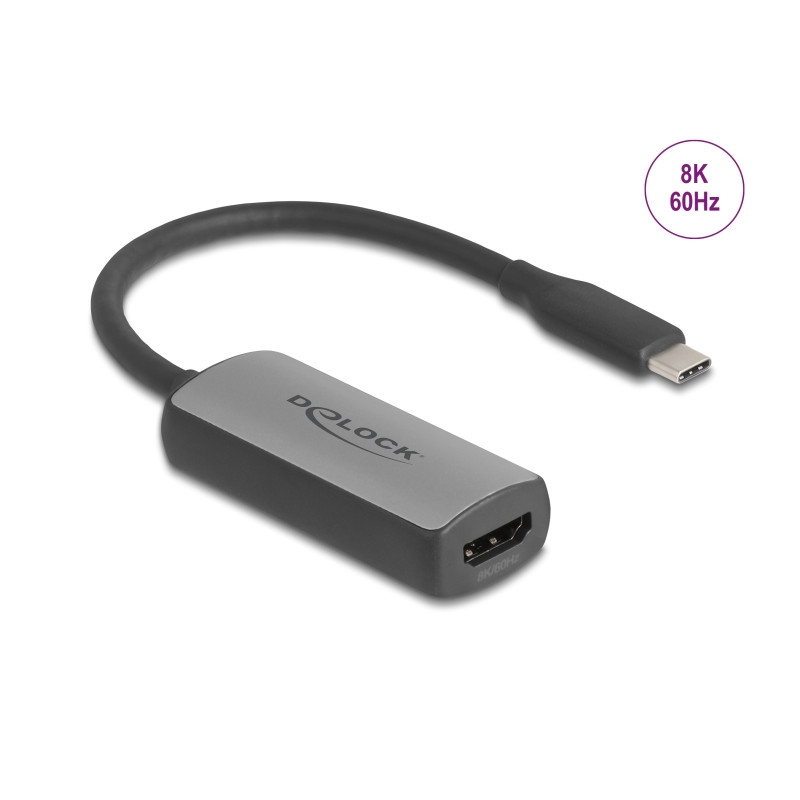 Delock USB Type-C™ Adapter zu HDMI (DP Alt Mode) 8K 60 Hz mit HDR und HDCP