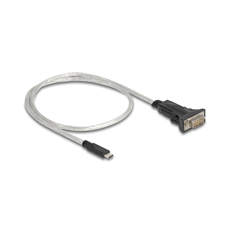 Delock Adapter USB Type-C™ zu 1 x Seriell RS-422/485 Stecker mit 6 Pin Terminalblock 5 V 0,5 m