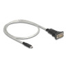 Delock Adapter USB Type-C™ zu 1 x Seriell RS-422/485 Stecker mit 6 Pin Terminalblock 5 V 0,5 m