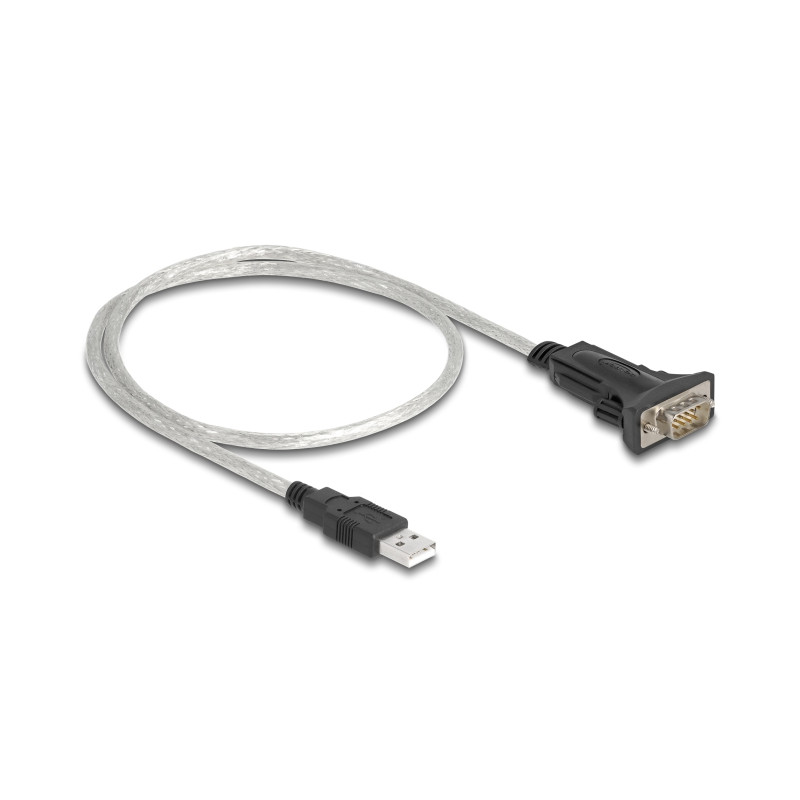 Delock Adapter USB 2.0 Typ-A zu 1 x Seriell RS-422/485 Stecker mit 6 Pin Terminalblock 5 V 0,5 m