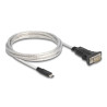 Delock Adapter USB 2.0 Type-C™ zu 1 x Seriell RS-422/485 Stecker mit 6 Pin Terminalblock 5 V 2 m
