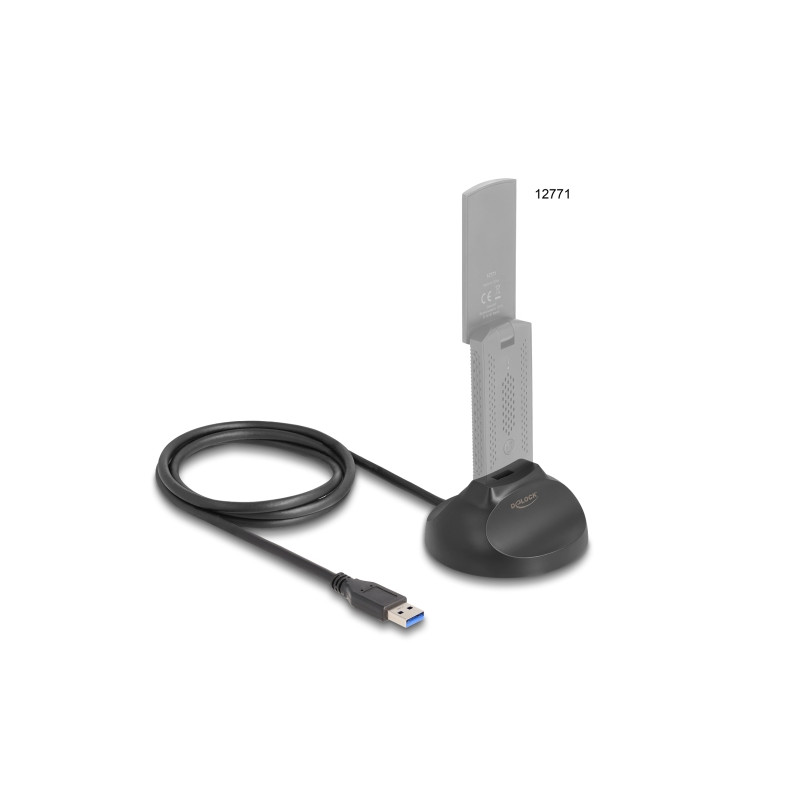 Delock Magnetischer Standfuß USB Typ-A 5 Gbps Docking Kabel 1,2 m