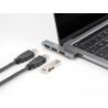Delock 3 Port Slim USB Hub mit USB Type-C™ zu 1 x USB 10 Gbps USB Typ-A + 2 x USB 2.0 Typ-A